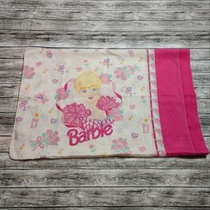 Vintage 1995 Barbie Roses standard pillowcase great condition